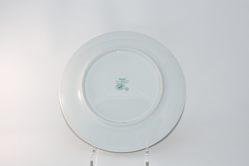 Hermes Toucan Dinner Plate 25 cm porcelain dinnerware bird other 8.75"