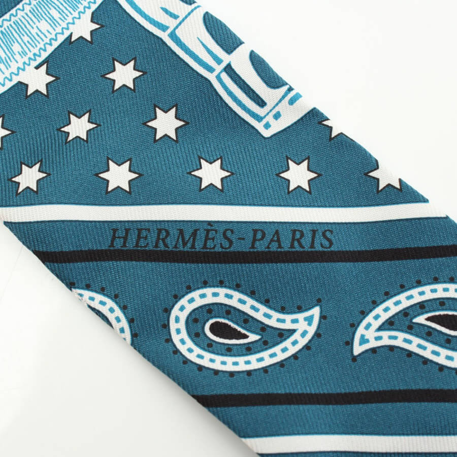 Hermes Twilly Eperon d'Or Cut Silk Scarf with Box 16AW Pink Bule Carre