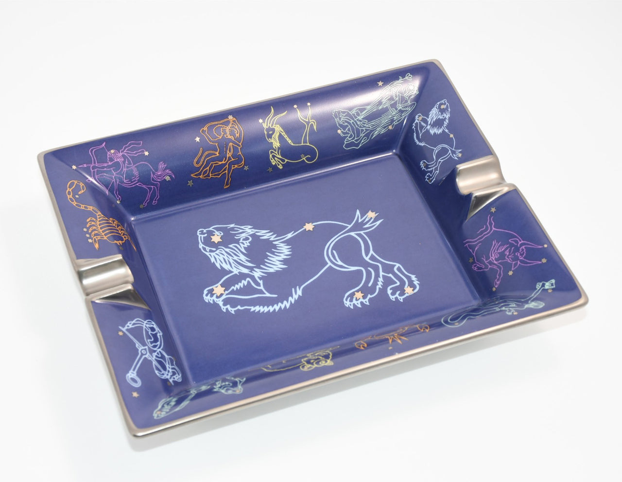 Hermes Zodiac Sign Leo Change tray star constellation porcelain Ashtray plate