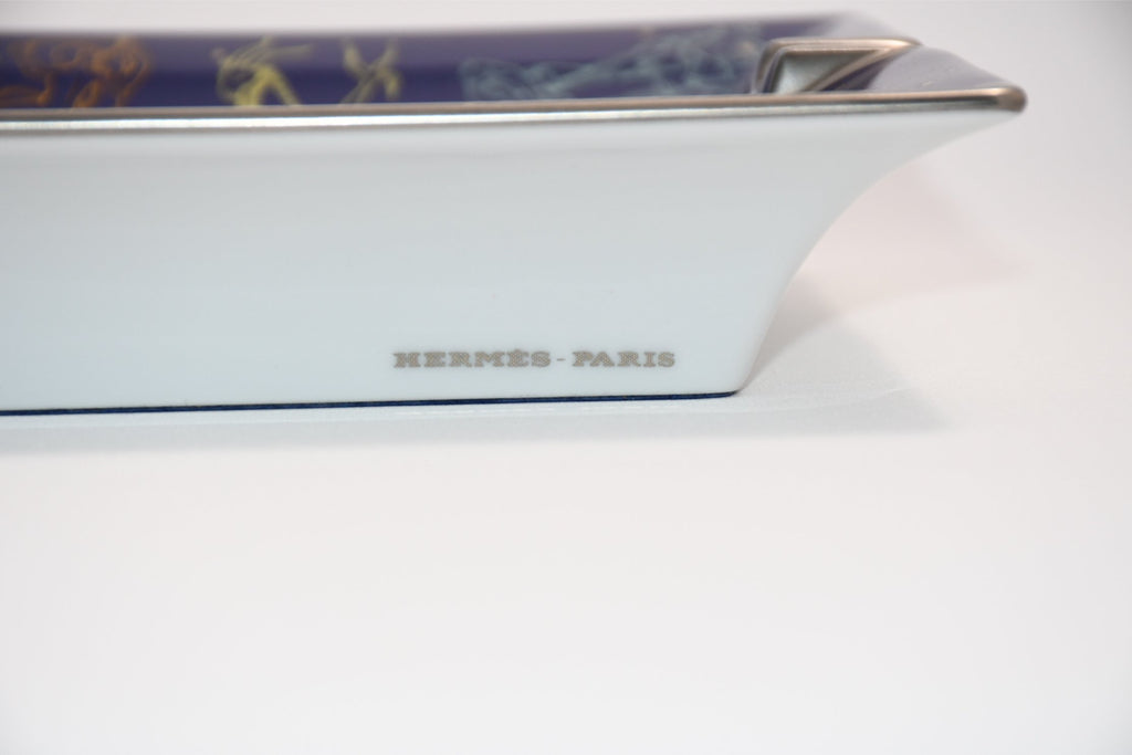 Hermes Zodiac Sign Leo Change tray star constellation porcelain Ashtray plate