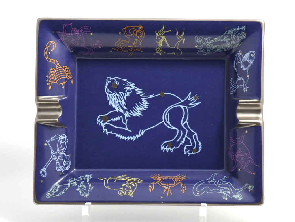 Hermes Zodiac Sign Leo Change tray star constellation porcelain Ashtray plate