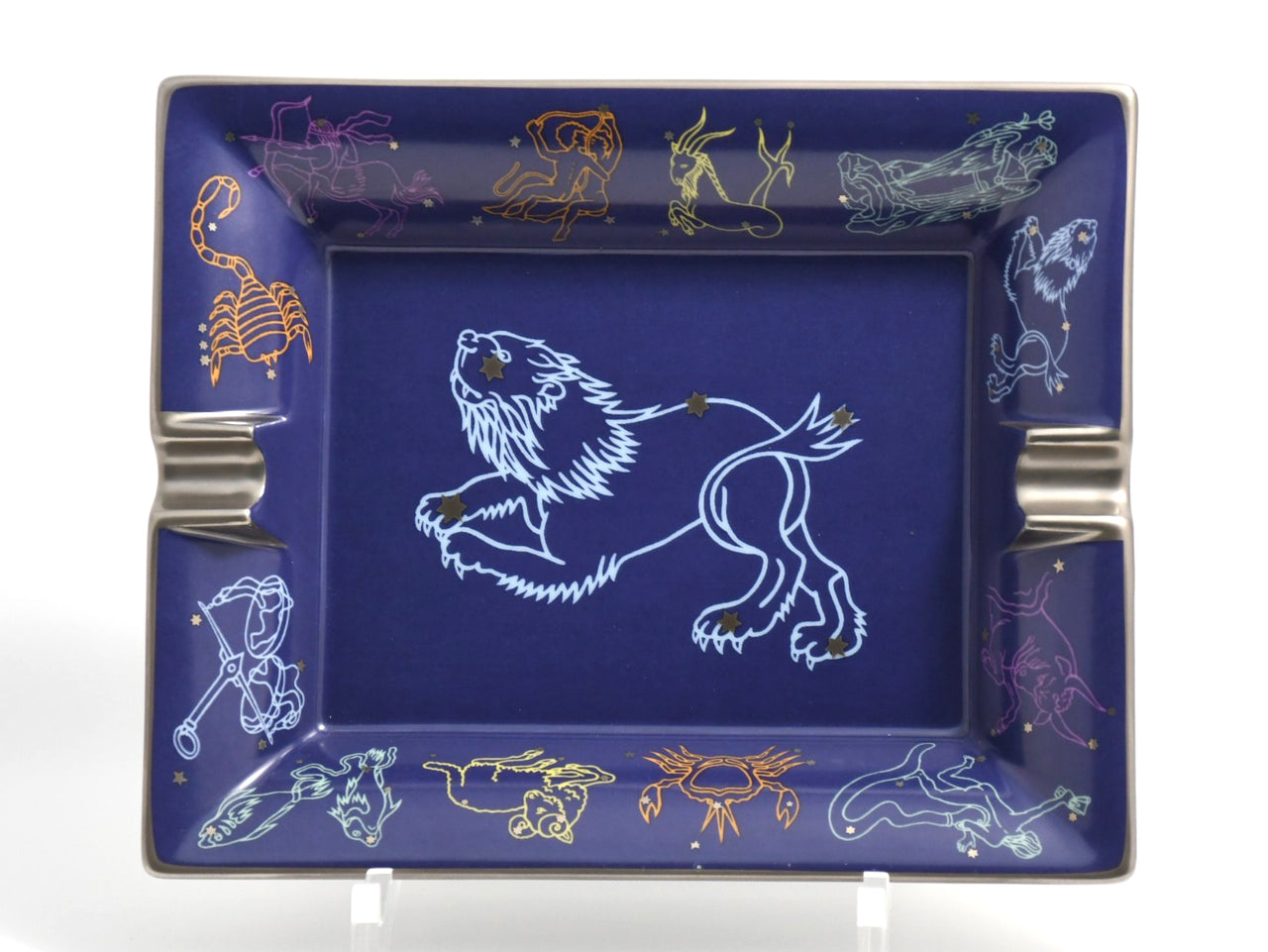 Hermes Zodiac Sign Leo Change tray star constellation porcelain Ashtray plate