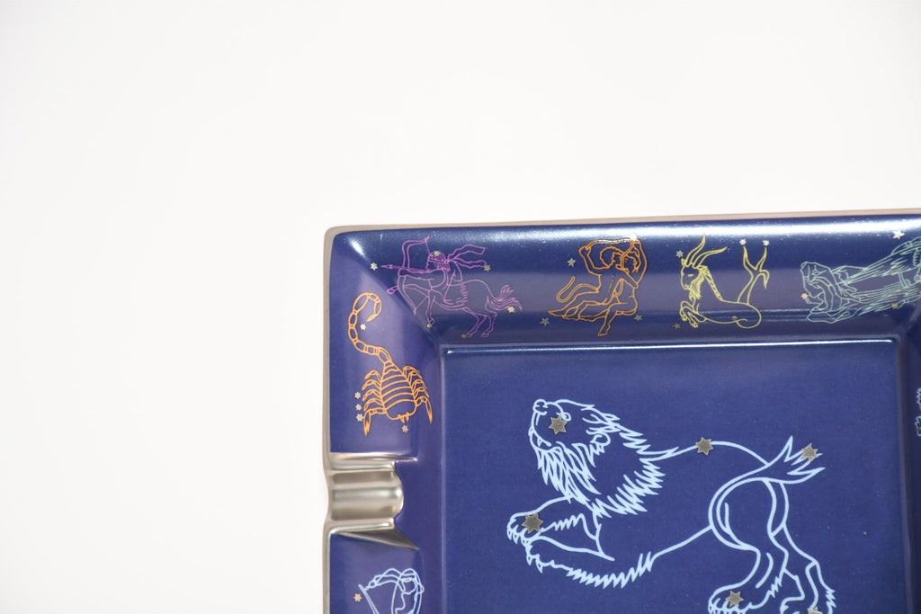 Hermes Zodiac Sign Leo Change tray star constellation porcelain Ashtray plate