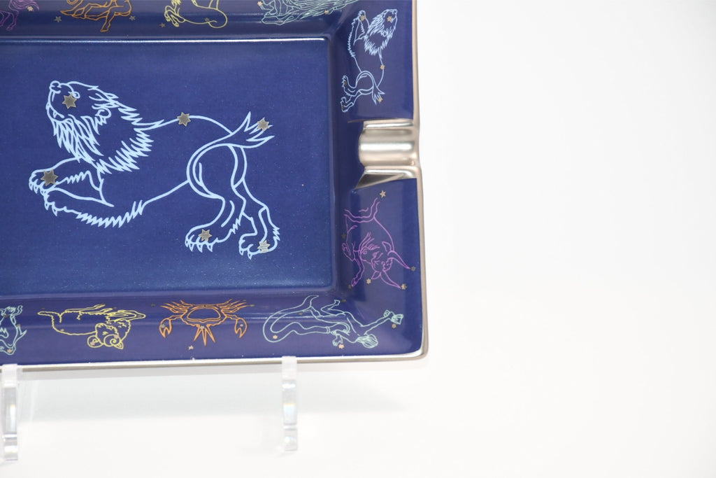Hermes Zodiac Sign Leo Change tray star constellation porcelain Ashtray plate