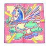 Hermes mini Scarf Pegase Pop 45 x 45 cm silk pink Carre Pegasus 16.5" 043