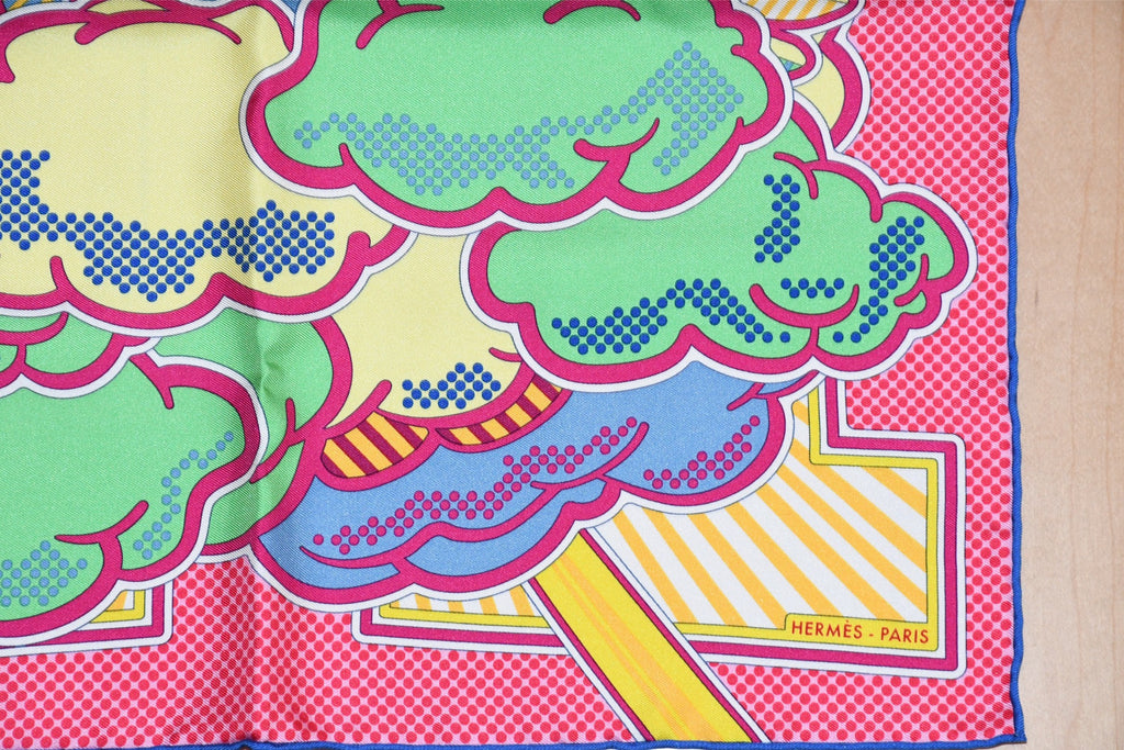 Hermes mini Scarf Pegase Pop 45 x 45 cm silk pink Carre Pegasus 16.5" 043
