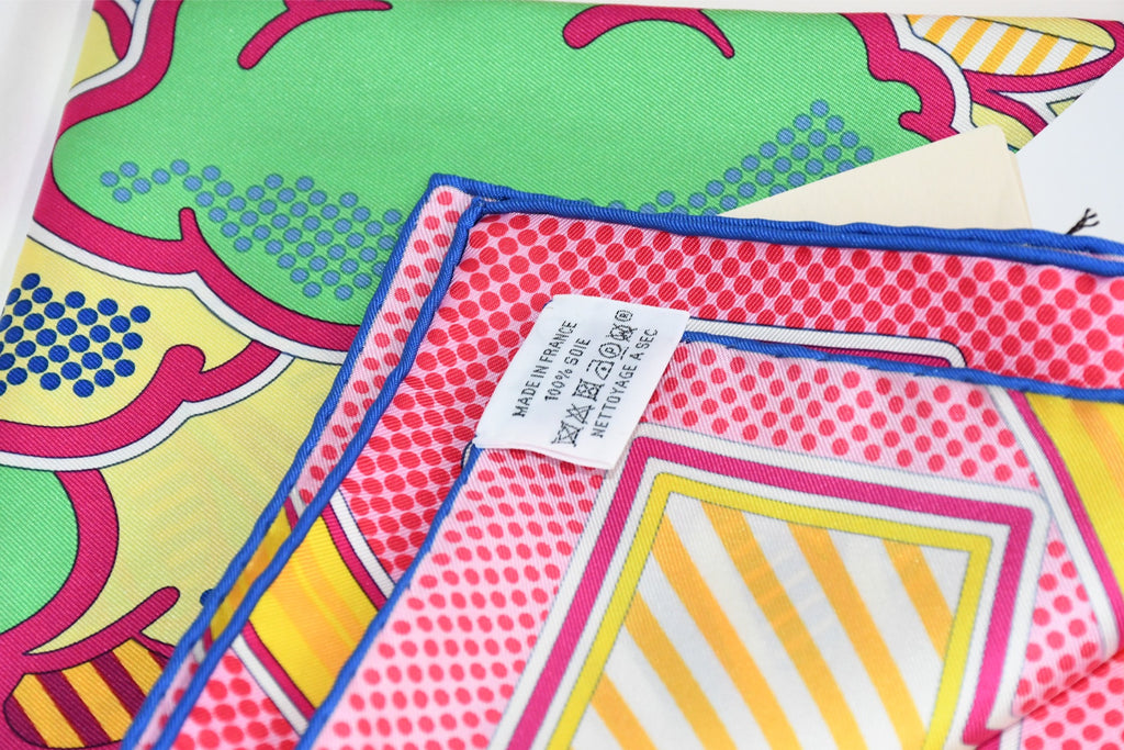 Hermes mini Scarf Pegase Pop 45 x 45 cm silk pink Carre Pegasus 16.5"