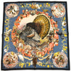 Hermes Faune Et Flore Du Texas Wildlife 90 cm Scarf by Kermit Oliver silk blue Carre animal 35" 086