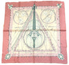Hermes La Musique des Spheres 90 cm silk Scarf pink Carre music instrumental 35"