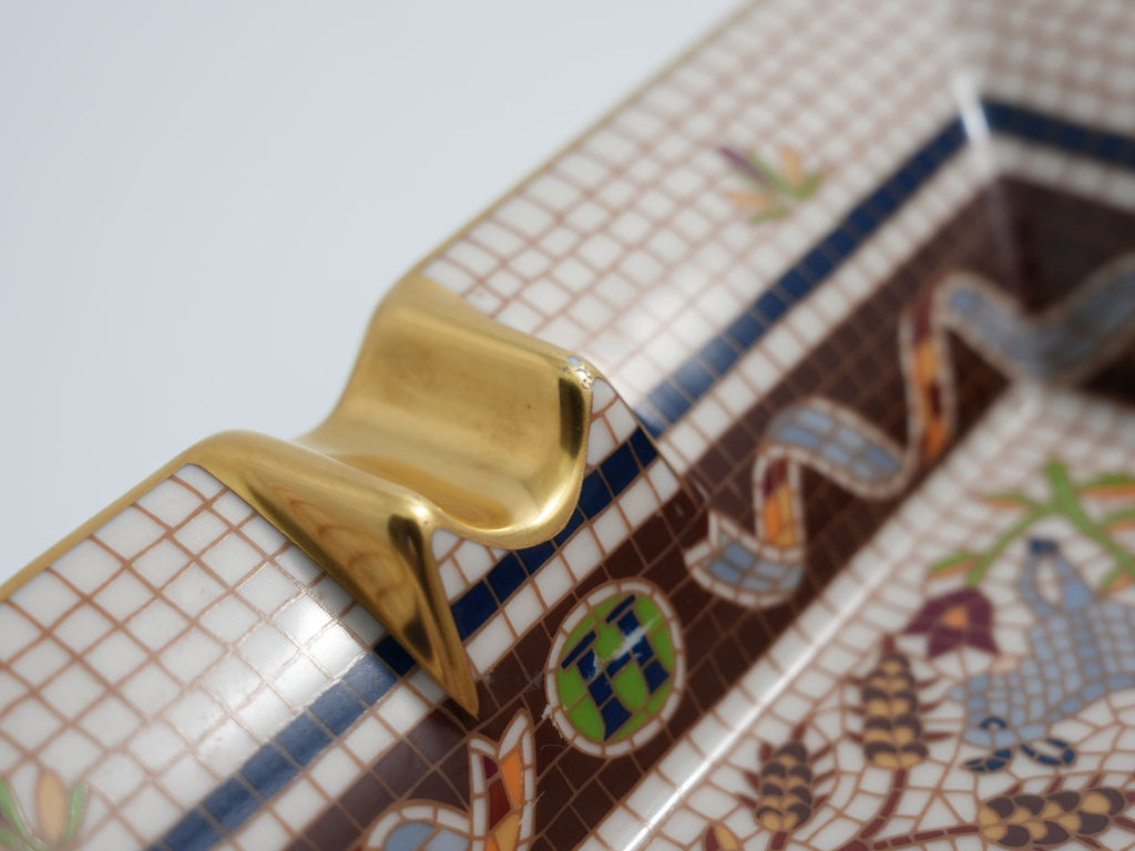 Hermes Pavement Change tray Maurice Tranchant porcelain Ashtray mosaic plate Vide Poche