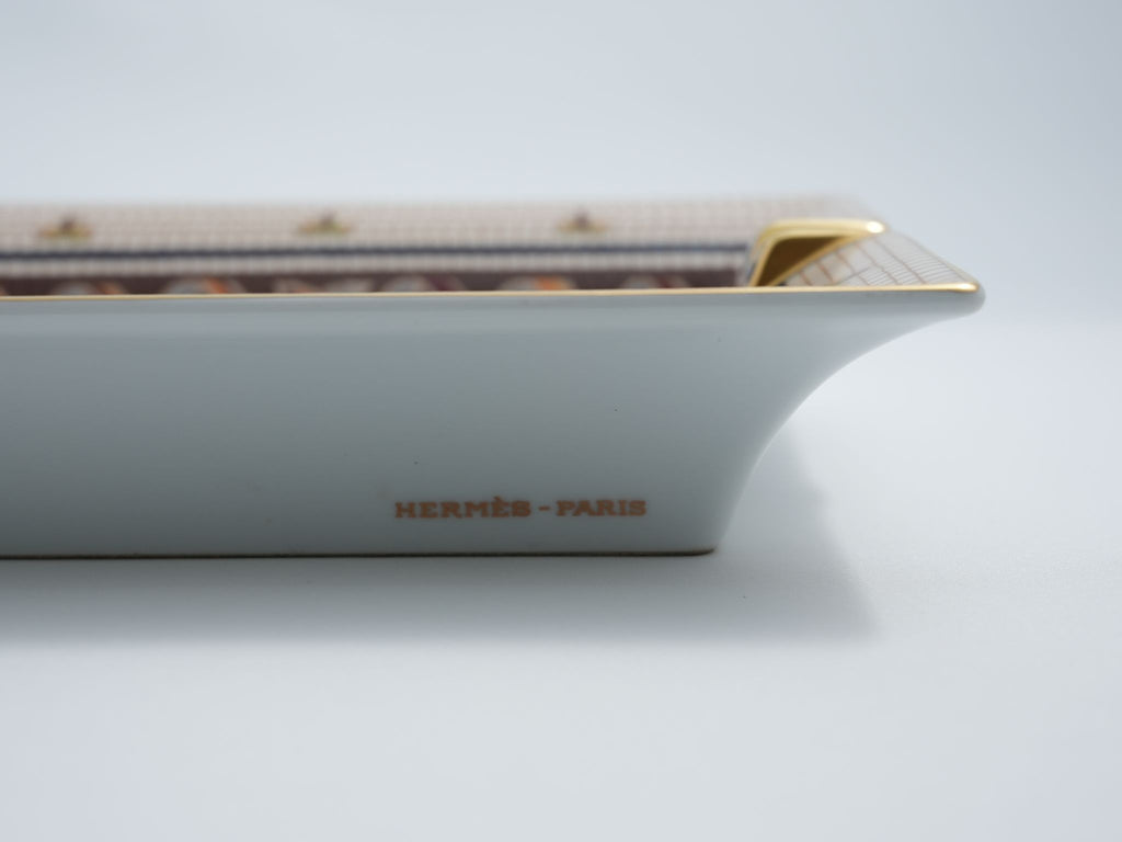 Hermes Pavement Change tray Maurice Tranchant porcelain Ashtray mosaic plate Vide Poche