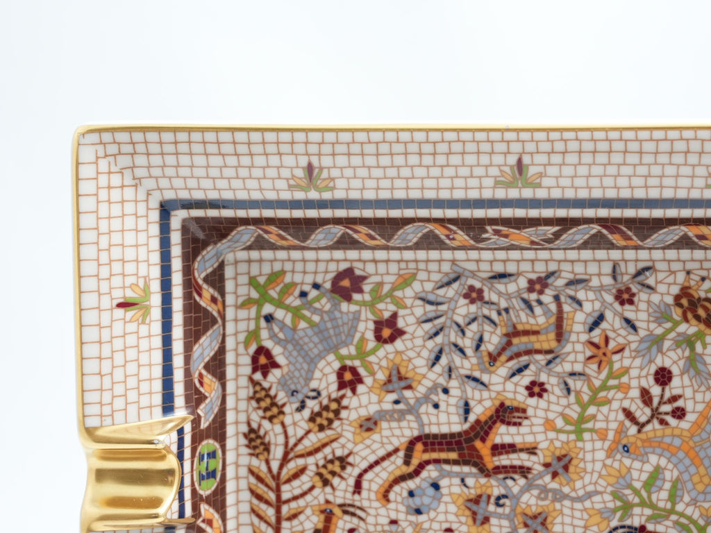 Hermes Pavement Change tray Maurice Tranchant porcelain Ashtray mosaic plate Vide Poche