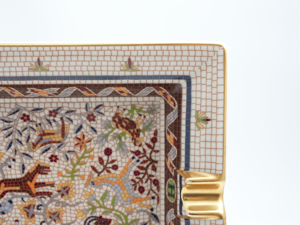 Hermes Pavement Change tray Maurice Tranchant porcelain Ashtray mosaic plate Vide Poche
