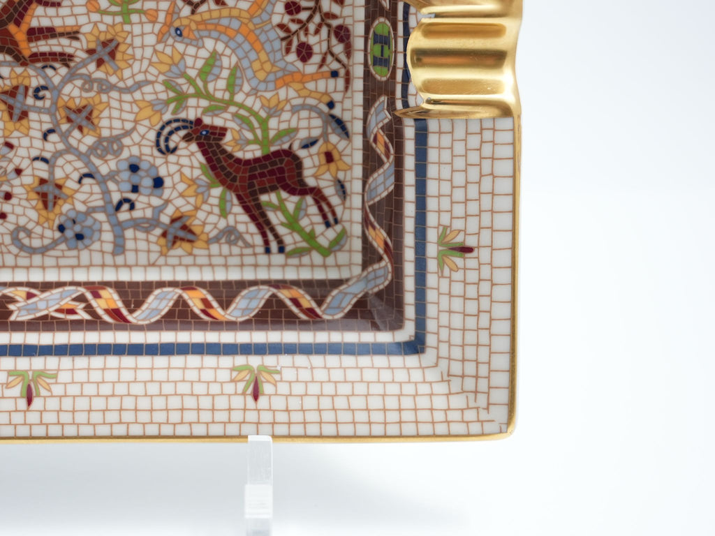 Hermes Pavement Change tray Maurice Tranchant porcelain Ashtray mosaic plate Vide Poche
