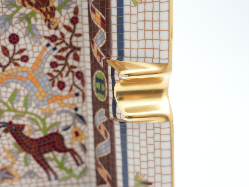 Hermes Pavement Change tray Maurice Tranchant porcelain Ashtray mosaic plate Vide Poche