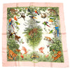 Hermes Scarf Equateur 90 cm silk pink Carre panther jaguar cheetah 35"