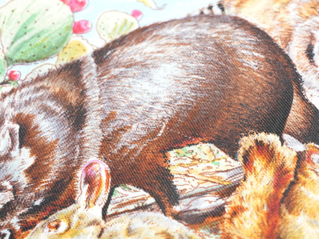 Hermes Scarf Faune Et Flore Du Texas Wildlife 90 cm by Kermit Oliver silk red blue animal Carre