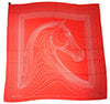 Hermes Shawl Pegase Paysage 140 cm Cashmere silk scarf stole red Pegasus 56"