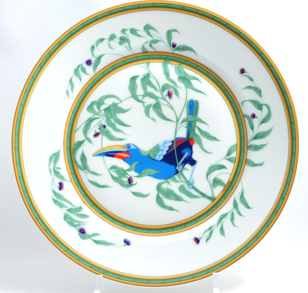 Hermes Toucan Dinner Plate 25 cm porcelain dinnerware bird other 8.75" M170