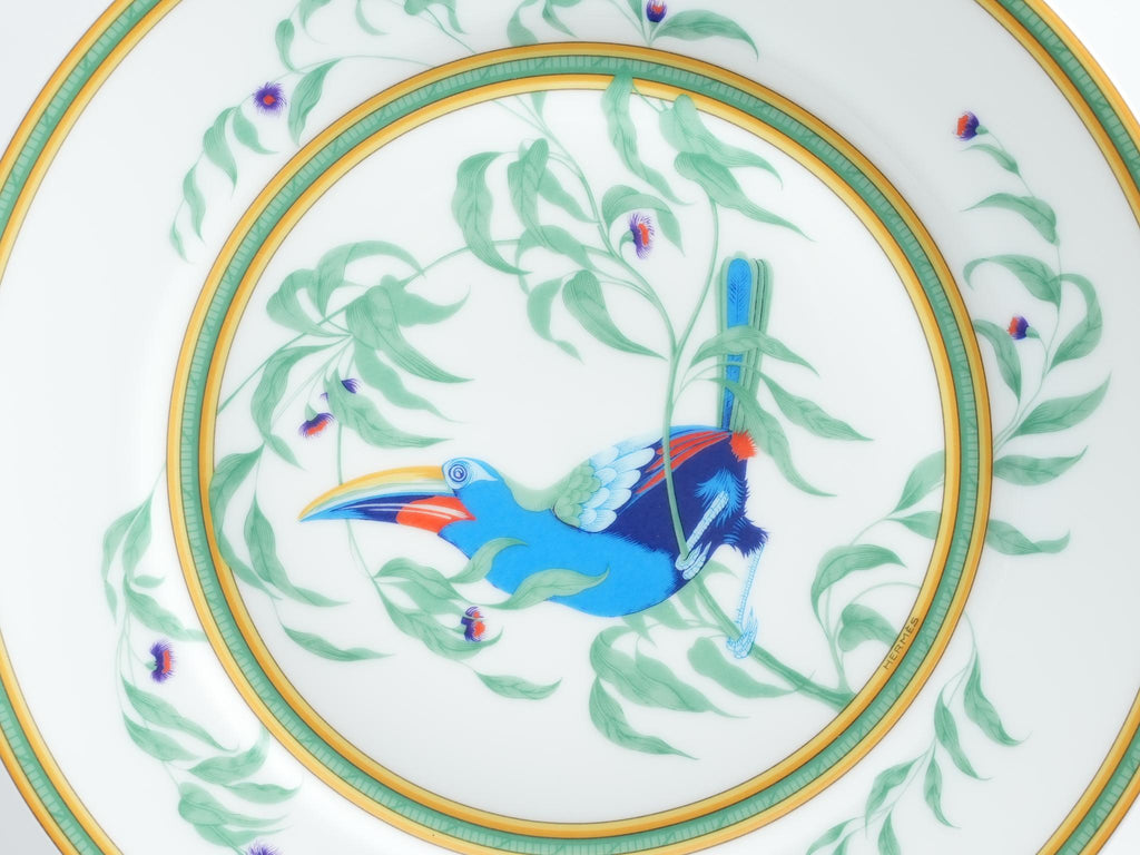 Hermes Toucan Dinner Plate 25 cm porcelain dinnerware bird other 8.75" M170