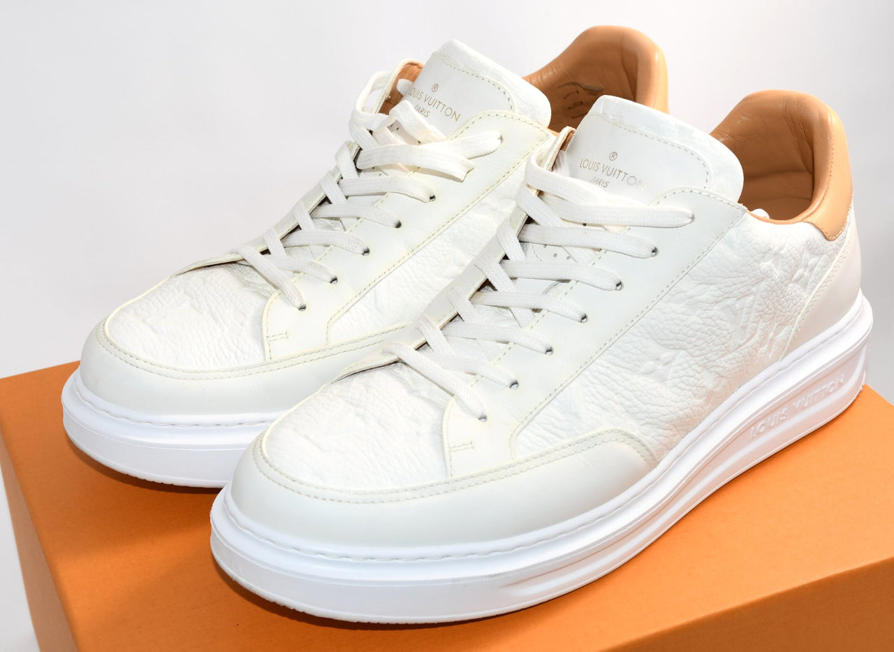 Louis Vuitton Beverly Hills Men's Sneakers white 1A8V3L Size 8 1/2 (27.5 cm)
