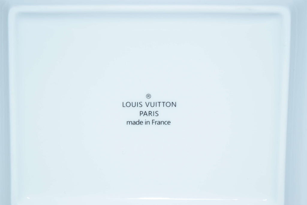Louis Vuitton Change tray Marcel Set of 2 Porcelain Ashtray VIDE POCHE