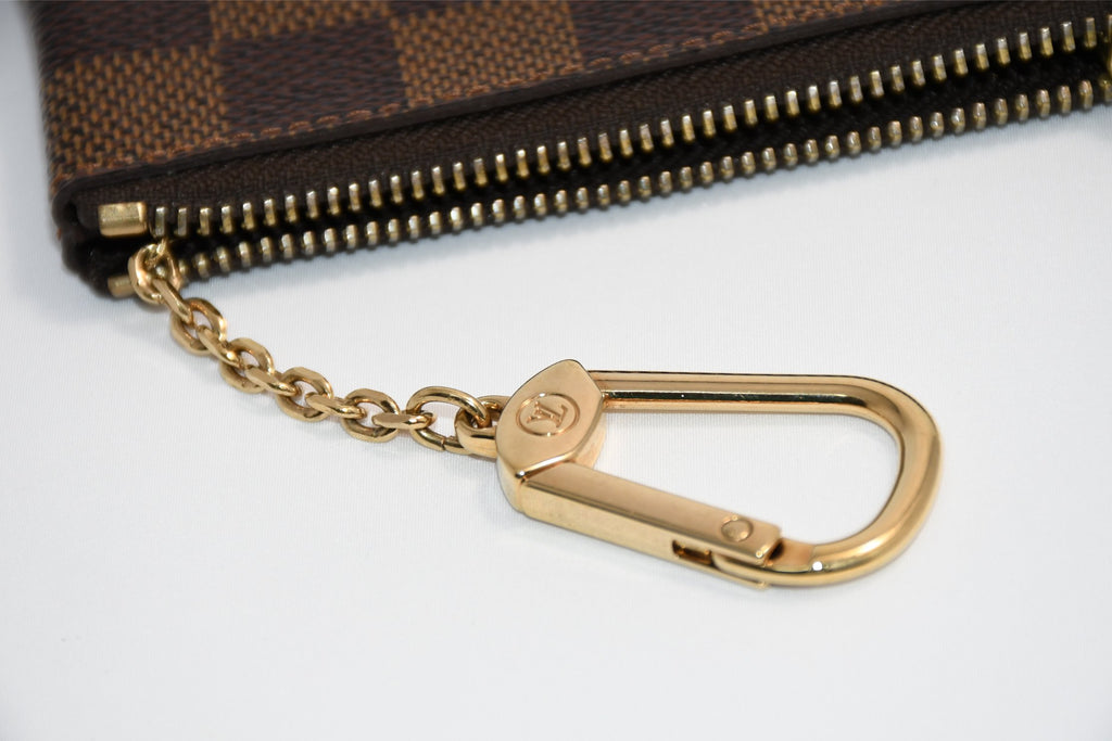Louis Vuitton Damier Pochette Cles Coin purse wallet key N62658 EX+