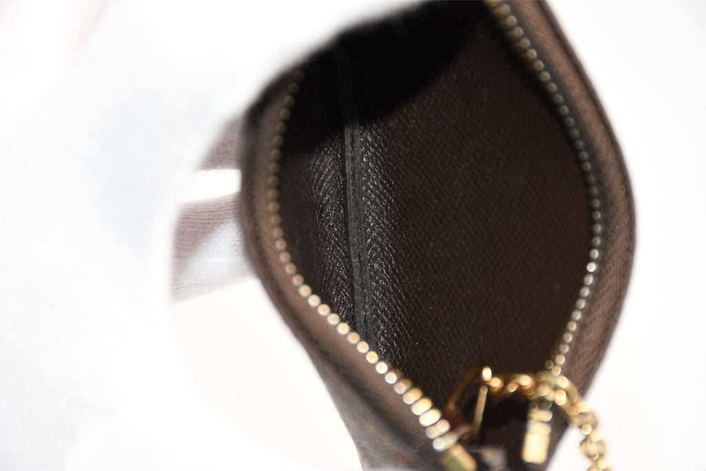 Louis Vuitton Damier Pochette Cles Coin purse wallet key N62658 EX+