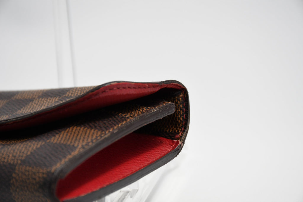 Louis Vuitton Damier Portefeuille Emilie Long Wallet leather monogram purse N63544