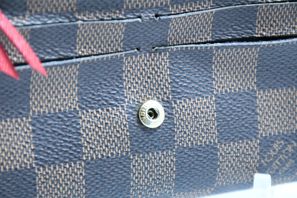 Louis Vuitton Damier Portefeuille Emilie Long Wallet leather monogram purse N63544