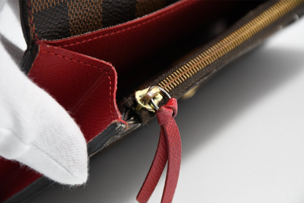 Louis Vuitton Damier Portefeuille Emilie Long Wallet leather monogram purse N63544