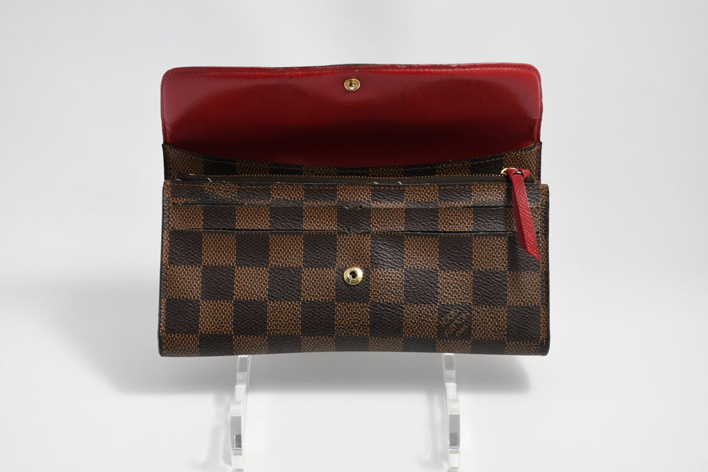 Louis Vuitton Damier Portefeuille Emilie Long Wallet leather monogram purse N63544