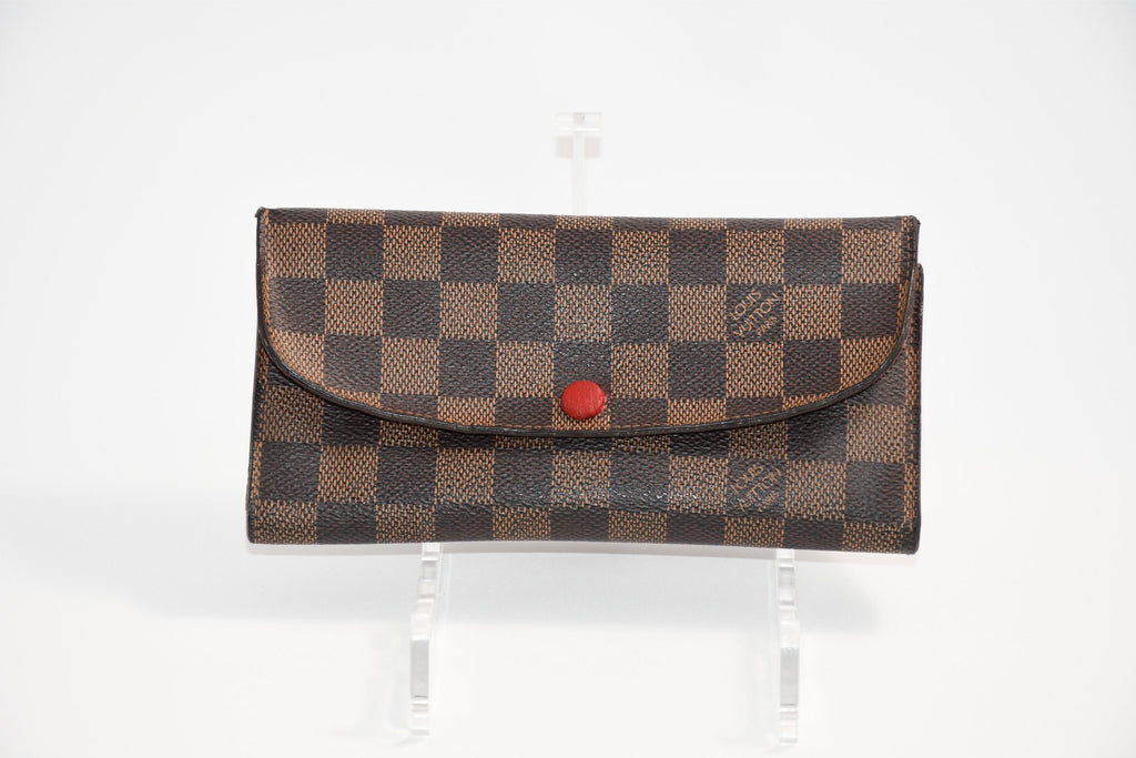 Louis Vuitton Damier Portefeuille Emilie Long Wallet leather monogram purse N63544