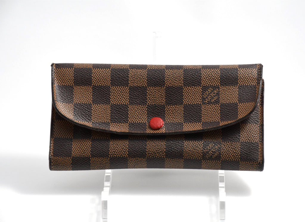 Louis Vuitton Damier Portefeuille Emilie Long Wallet leather monogram purse N63544