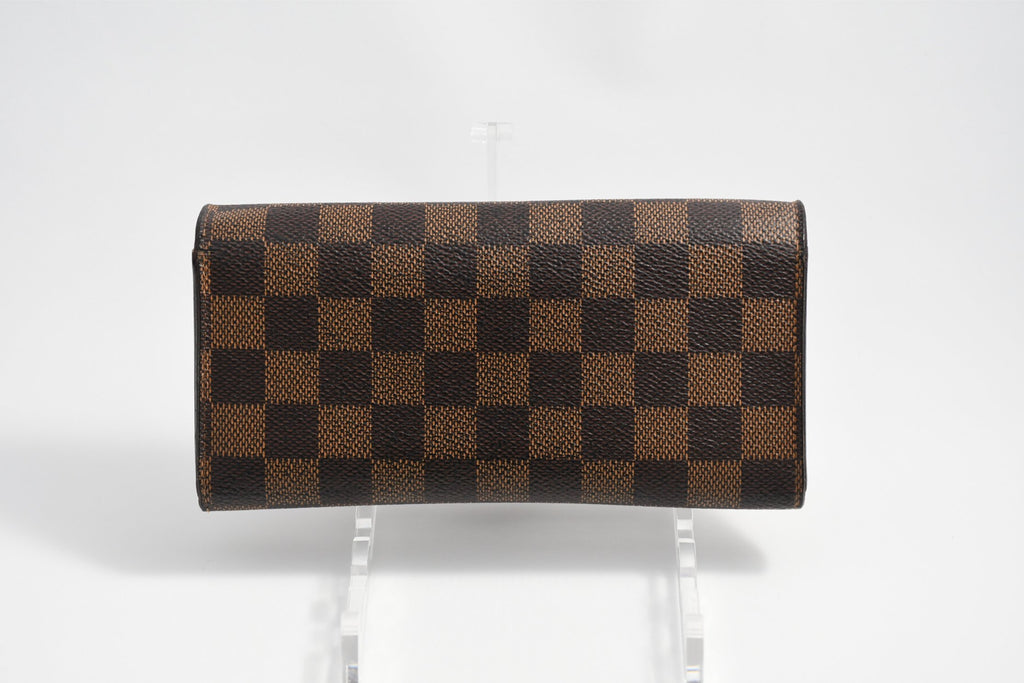 Louis Vuitton Damier Portefeuille Emilie Long Wallet leather monogram purse N63544