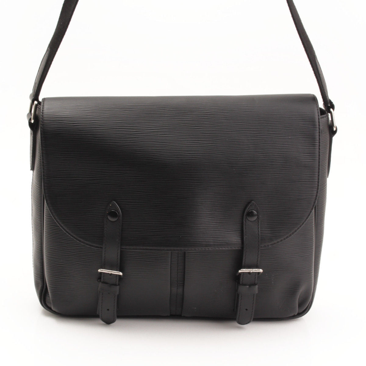 Louis Vuitton Epi Christopher Messenger Bag Black with Box Authentic