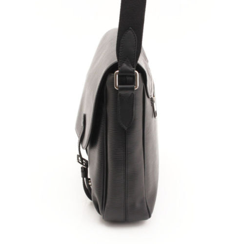 Louis Vuitton Epi Christopher Messenger Bag Black with Box Authentic