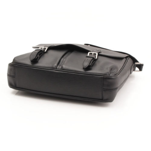 Louis Vuitton Epi Christopher Messenger Bag Black with Box Authentic