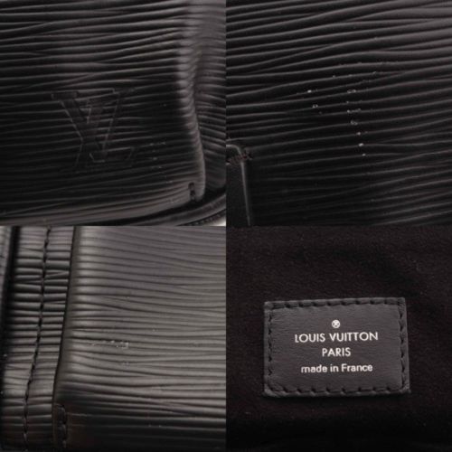 Louis Vuitton Epi Christopher Messenger Bag Black with Box Authentic