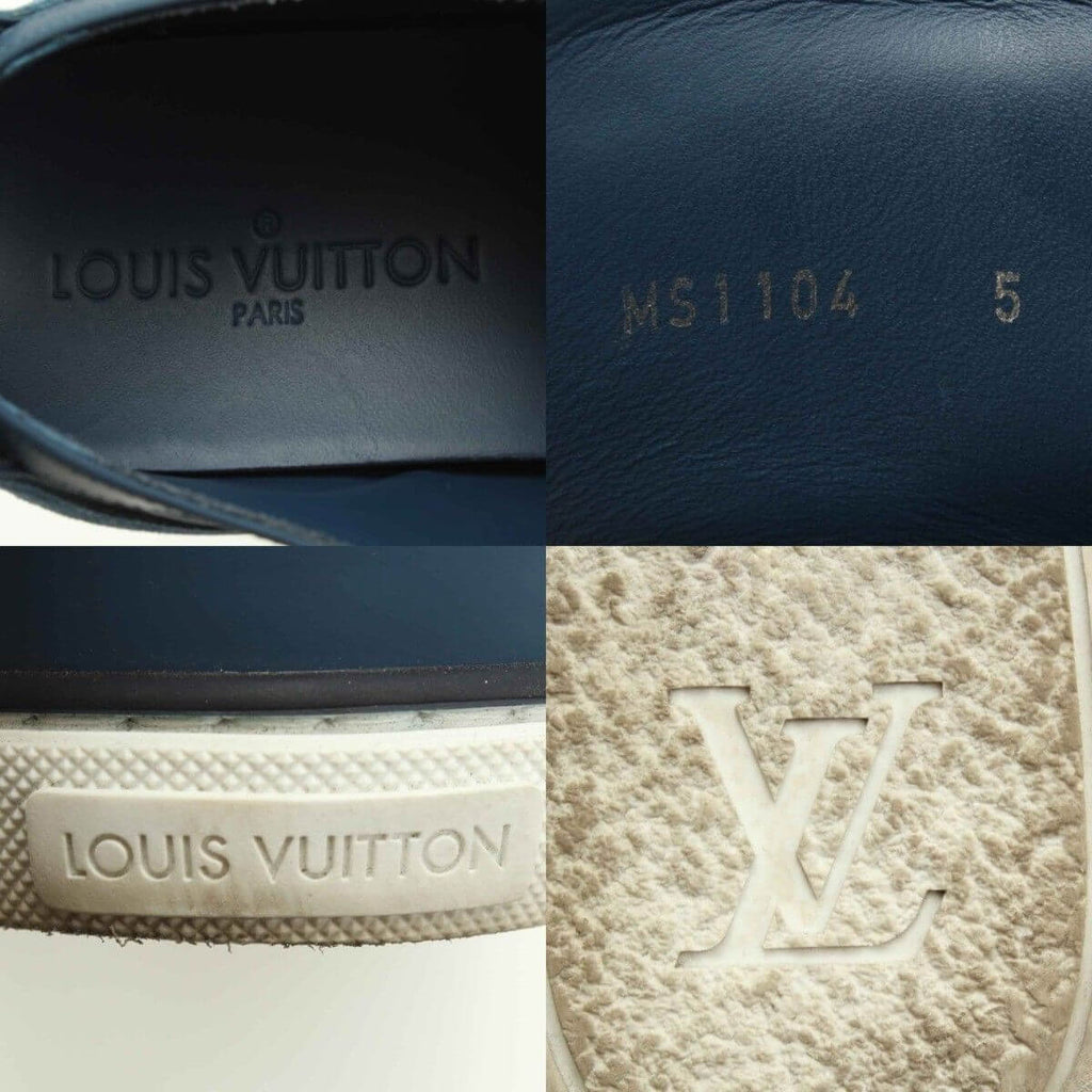 Louis Vuitton Men's Sneaker Zip Up Line Blue Shoes  Size 5 (24.5 cm)
