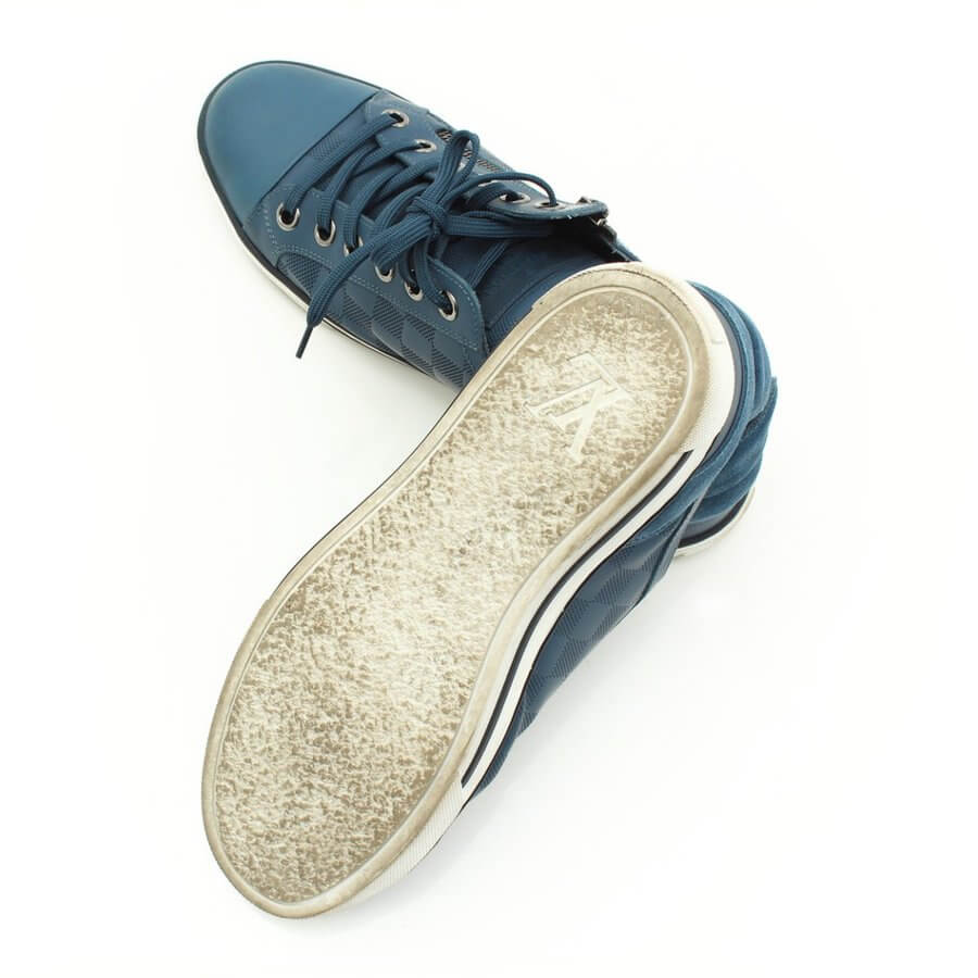 Louis Vuitton Men's Sneaker Zip Up Line Blue Shoes  Size 5 (24.5 cm)