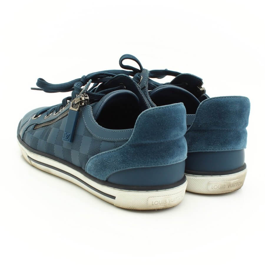 Louis Vuitton Men's Sneaker Zip Up Line Blue Shoes  Size 5 (24.5 cm)