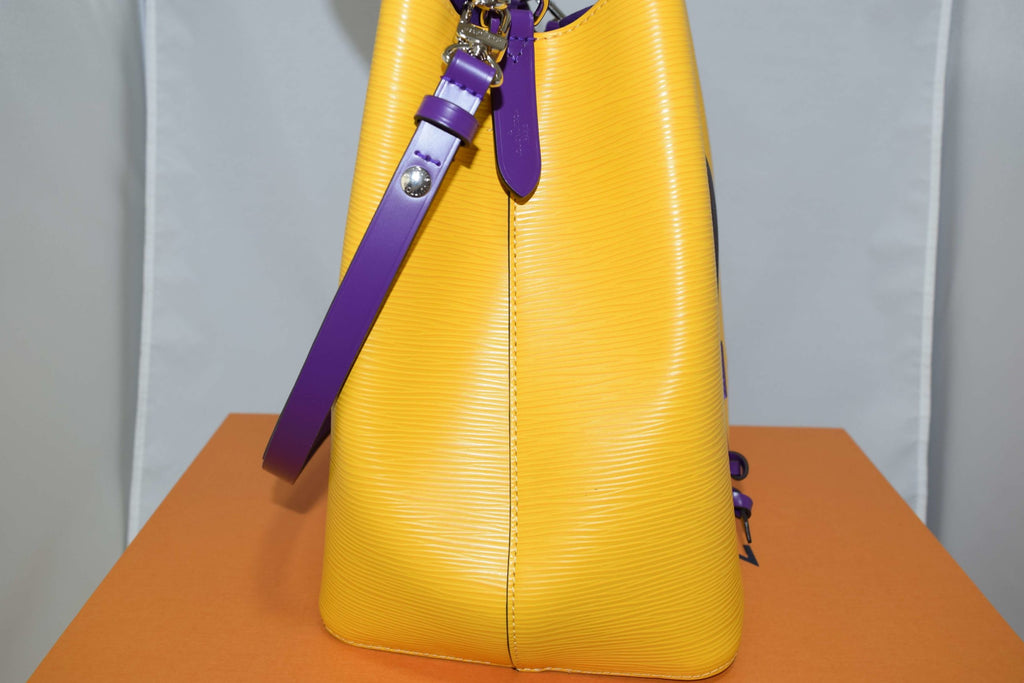 Louis Vuitton Neonoe Epi Leather Bag Yellow purple handbag
