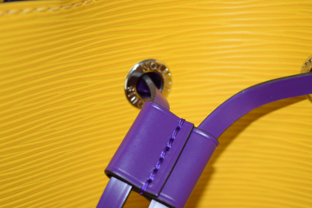 Louis Vuitton Neonoe Epi Leather Bag Yellow purple handbag