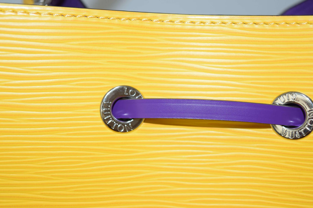 Louis Vuitton Neonoe Epi Leather Bag Yellow purple handbag