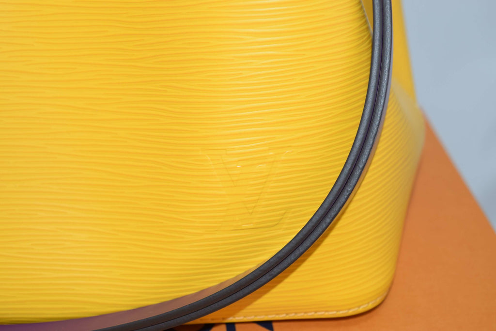 Louis Vuitton Neonoe Epi Leather Bag Yellow purple handbag