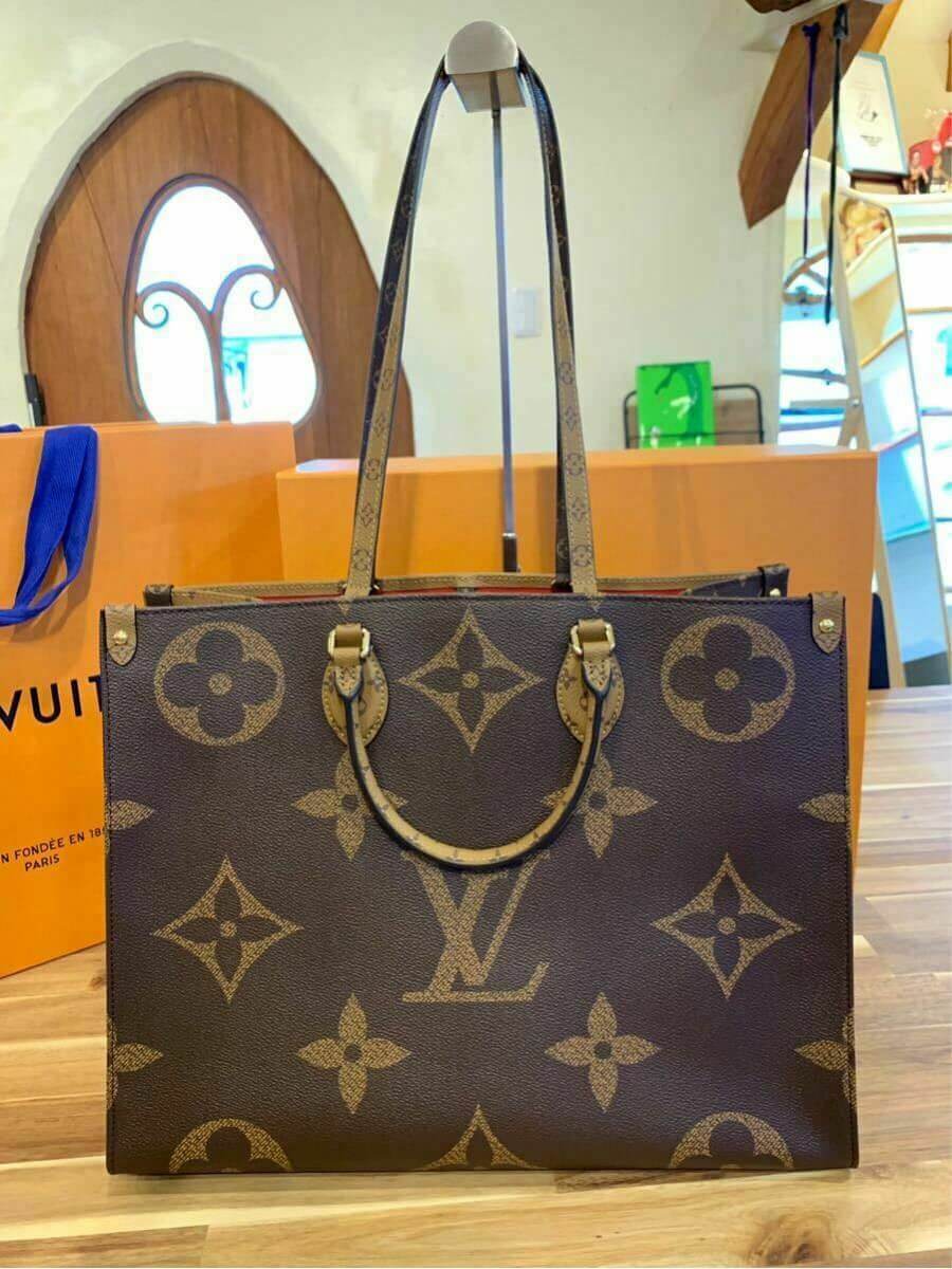 Louis Vuitton ONTHEGO Tote Giant Brown Monogram bag 2019 ON THE GO M44576