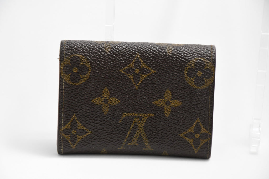 Louis Vuitton Porte Monnaie Plat Coin wallet monogram purse M61930 USED