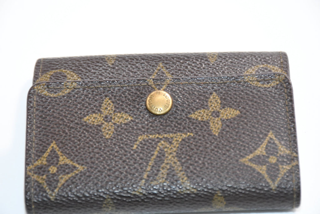 Louis Vuitton Porte Monnaie Plat Coin wallet monogram purse M61930 USED