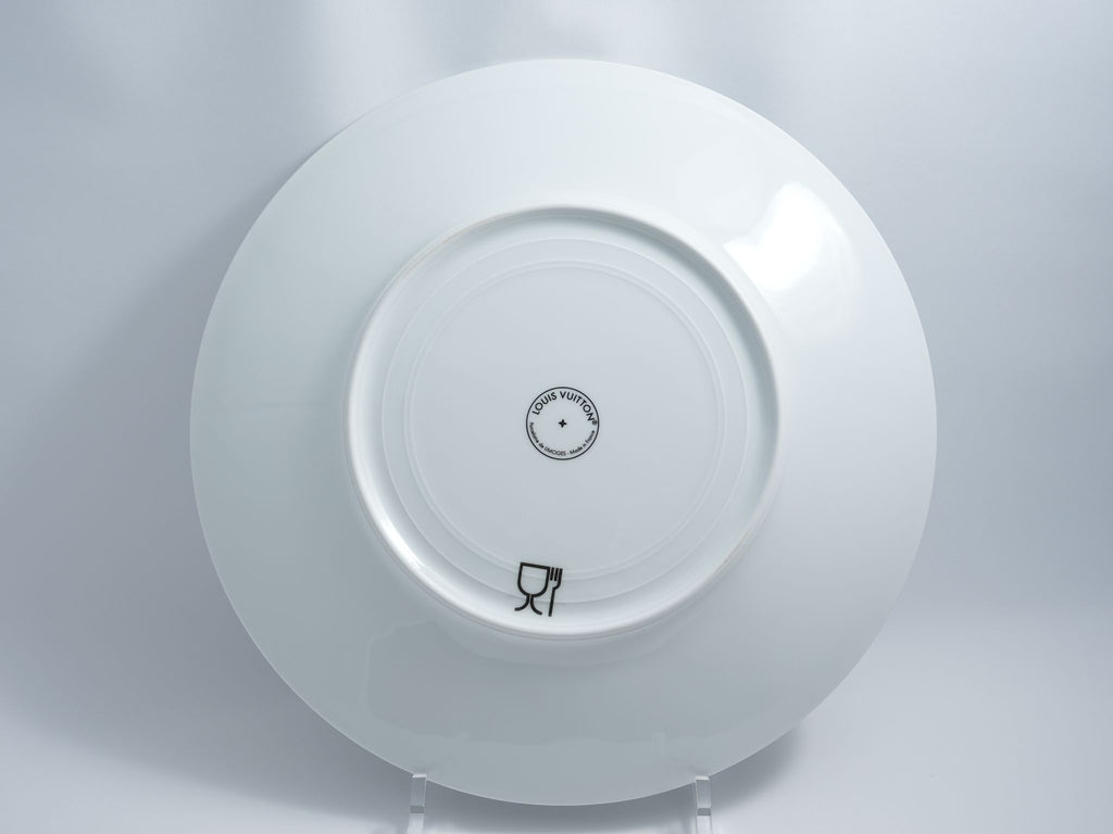 Louis Vuitton Dinner Plate 27 cm porcelain Monogram flower blue 10.6”